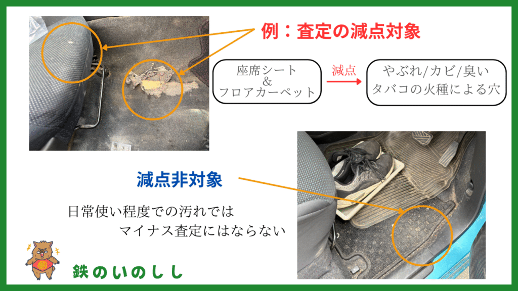 日常使いでは査定には響かない