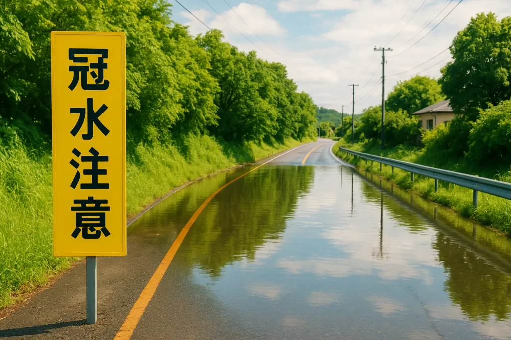 冠水道路を走ると3等級下がるかも