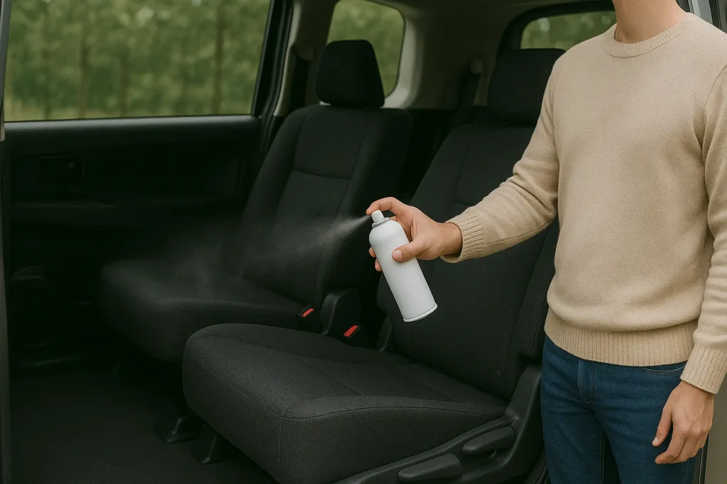 スプレータイプでダニの駆除と繁殖防止に